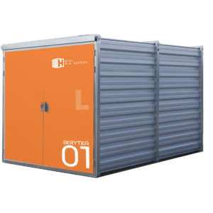 Kontener magazynowy w rozmiarze L